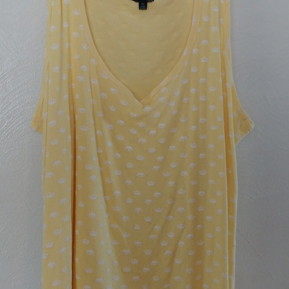 Yellow royal emblem tank 3x